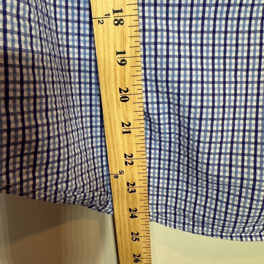 Ralph Lauren Button Down‎ Shirt Long Sleeve Kids Medium Polo Blue Gingham Preppy - Picture 6 of 7